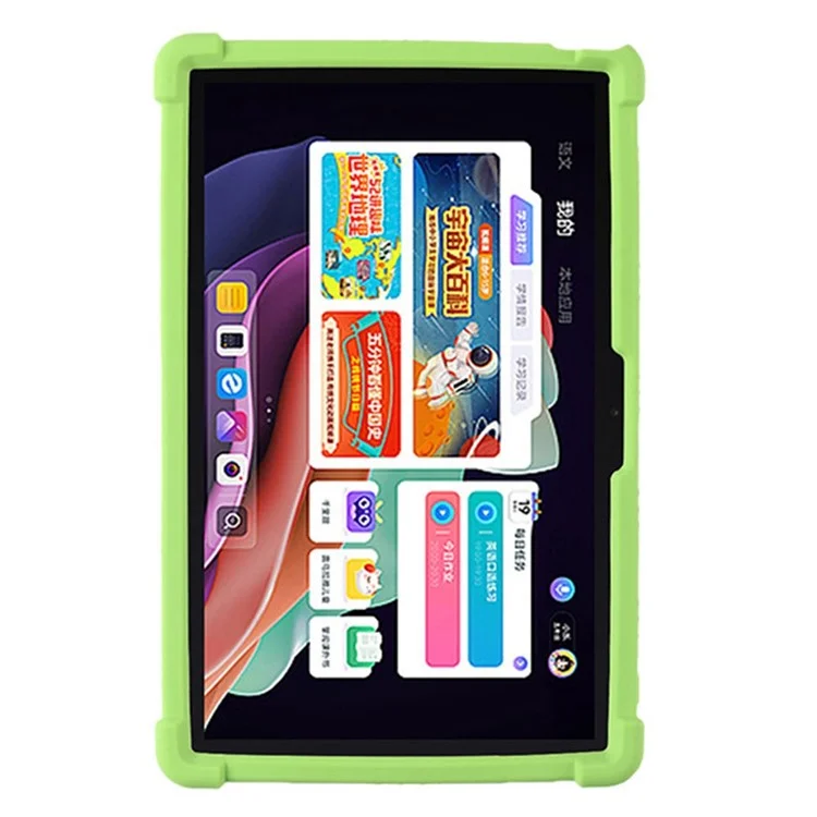 Pour Lenovo Tab P11 Gen 2 / Tab P11 2022 TB-350 Kickstand Tablet Case Soft Silicone Reinforced Four Corner Shockproof Cover - Vert
