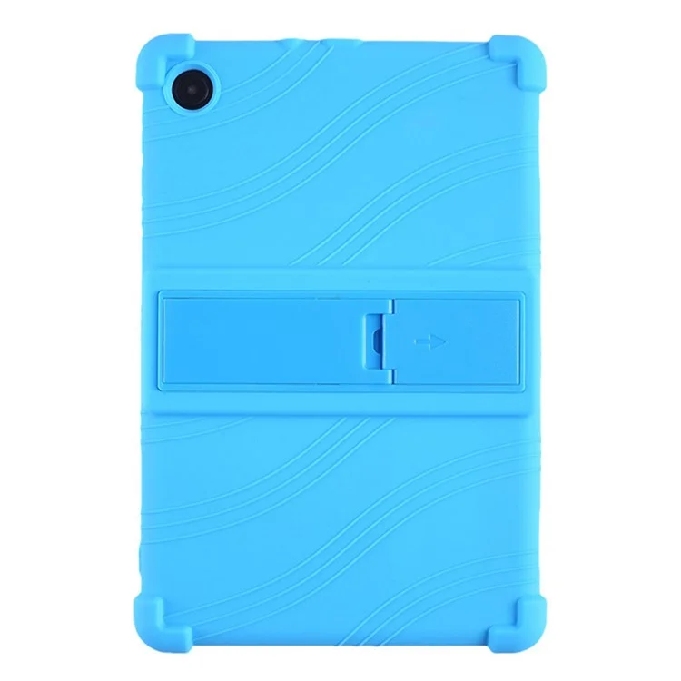 Pour TCL Tab 10L / Tab 10 HD 4G Étui de protection en silicone souple Housse de protection Honey Comb Multi-Angle Kickstand Tablet - Bleu ciel