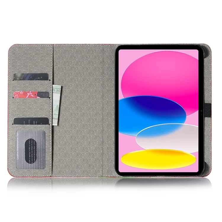 For iPad (2025) / 10.9 (2022) PU Leather + PC Case Adjustable Stand Wallet Crocodile Anti-Scratch Tablet Cover - Black