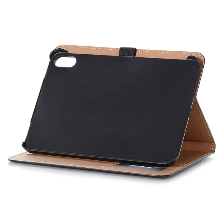 Pour Ipad 10.9 (2022) Retro Book Folio Flip Style Tablet Case PU Leather + PC Stand Pepelle Couverce de Protection - le Noir
