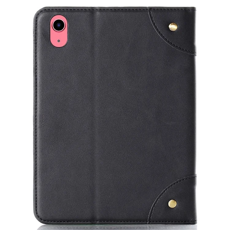 Pour Ipad 10.9 (2022) Retro Book Folio Flip Style Tablet Case PU Leather + PC Stand Pepelle Couverce de Protection - le Noir