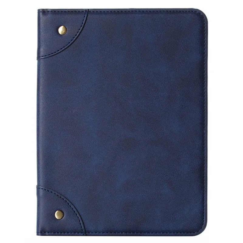 Capa de Tablet Tipo Livro Retro para iPad (2025) / 10,9 (2022), Capa Carteira com Suporte em Pele Sintética + PC, Estilo Flip, Protetora - Azul