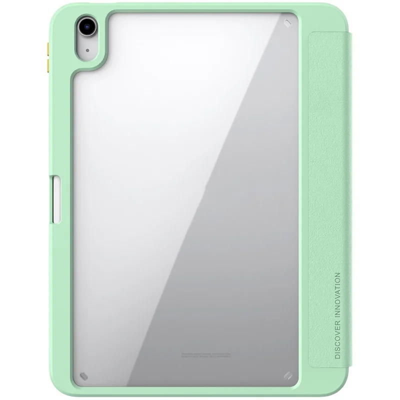 NILLKIN for iPad (2025) / 10.9 (2022) Precise Cutout Protective Tablet Cover Auto Wake / Sleep Leather Tablet Case with Stand - Green