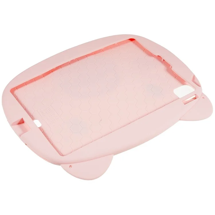Para iPad Pro 11 (2020) / (2021) / (2022) / iPad Air (2020) / (2022) Cute Piggy Soft Silicone Case PC Handle Kickstand Anti-Slip Tablet Cover