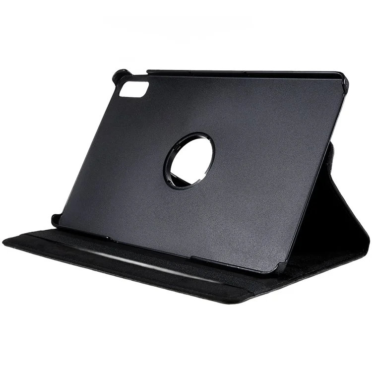 Pour Lenovo Tab P11.5 Plus 2023 Tablet Rotatif Couvrette de Tablette en Cuir PU en Cuir Avec Bande Élastique - le Noir