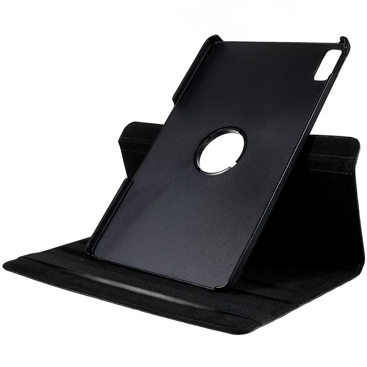 Para la Pestaña Lenovo P11.5 Más 2023 Case de Estuche de Tableta Giratoria PU Cubierta de Tableta a Prueba de Cuero Con Banda Elástica - Negro