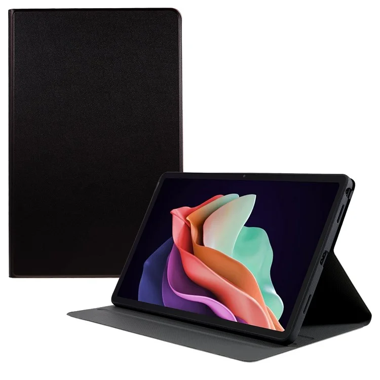 For Lenovo Tab  P11.5 Plus 2023 Drop-proof PU Leather Flip Tablet Case Stand Protective Cover - Black