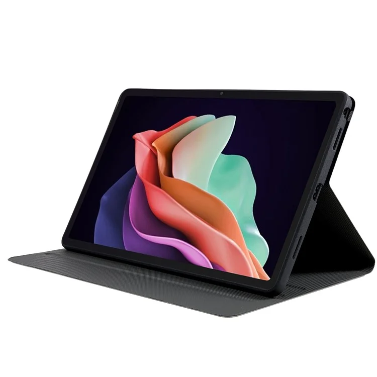 For Lenovo Tab  P11.5 Plus 2023 Drop-proof PU Leather Flip Tablet Case Stand Protective Cover - Black