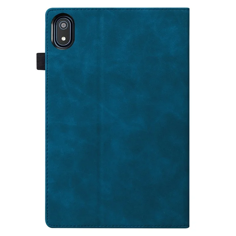 Para Capa Carteira de Tablet Notebook Sono/Despertar Automático Nokia T20 em Couro PU com Suporte, Fecho Elástico e Suporte para Lápis - Azul