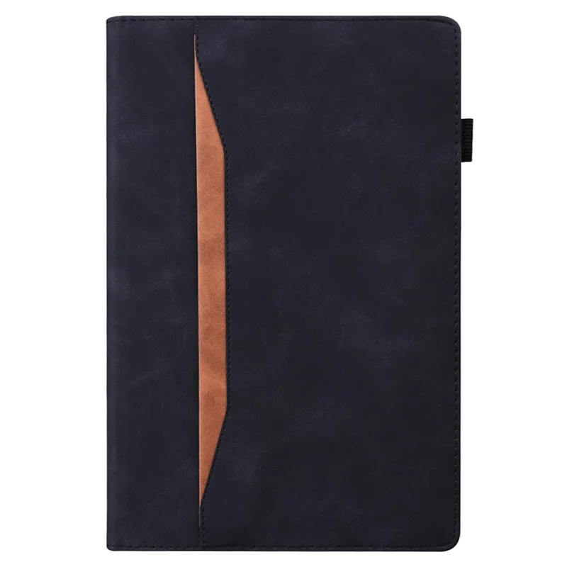 For Nokia T20 PU Leather Auto Wake / Sleep Tablet Case Stand Wallet Elastic Band Closure Business Cover with Pencil Holder - Black