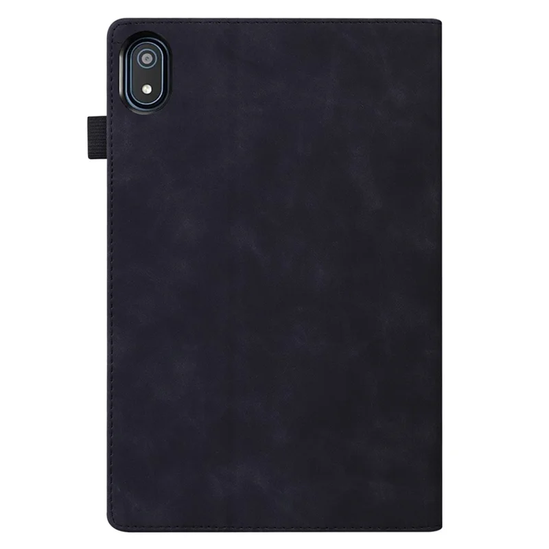 For Nokia T20 PU Leather Auto Wake / Sleep Tablet Case Stand Wallet Elastic Band Closure Business Cover with Pencil Holder - Black