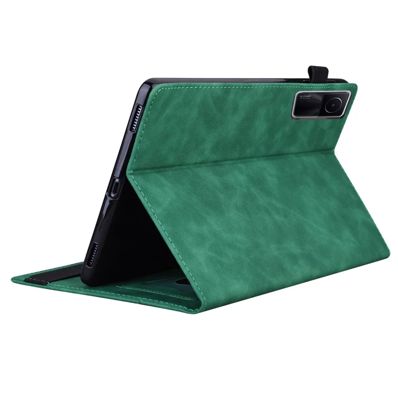 Para Xiaomi Redmi PU PU Leather Business Folio Folio Stand Billet Billet de la Banda de Protección Completa Case de Tableta Con Soporte de Lápiz - Verde