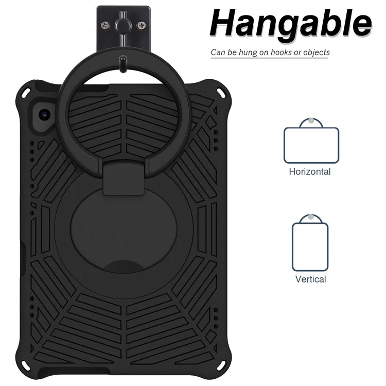 Per Lenovo Tab M10 TB-X505F / TB-X605F (10.1") / M10 FHD REL TB-X605FC / TB-X605LC (10.1") / Tab P10 TB-X705F (10.1") Custodia Antiurto con Texture a Ragnatela Tablet Custodia con Supporto - Nero