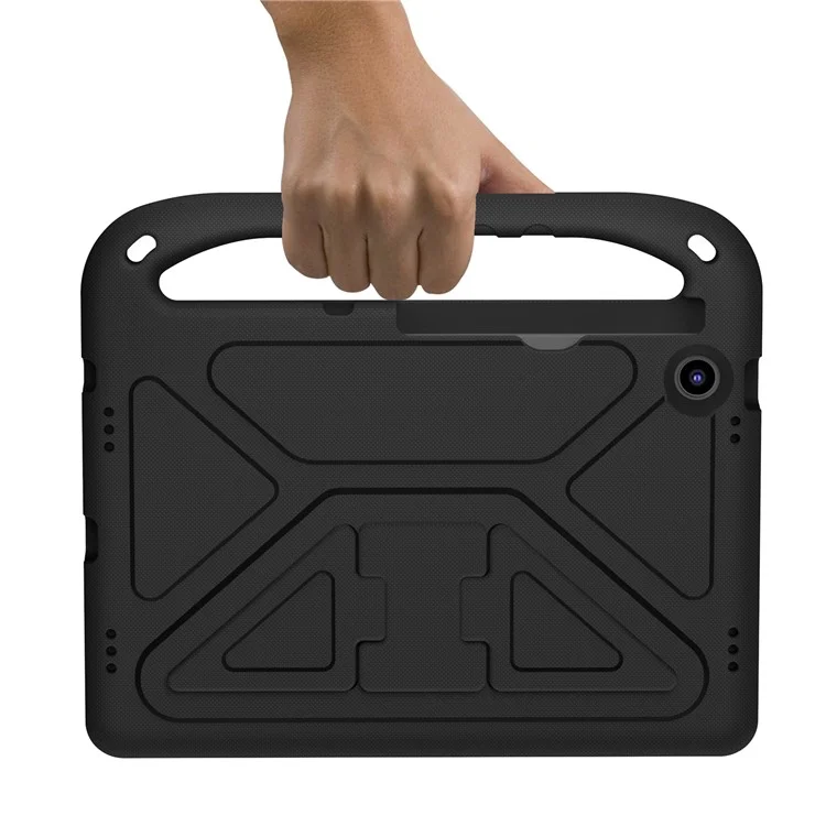 Pour Lenovo Tab M10 Plus (3e génération) / Xiaoxin Pad 2022 10,6 pouces Étui de tablette anti-chute en EVA avec support, poignée, résistance aux rayures et protection portable - Noir