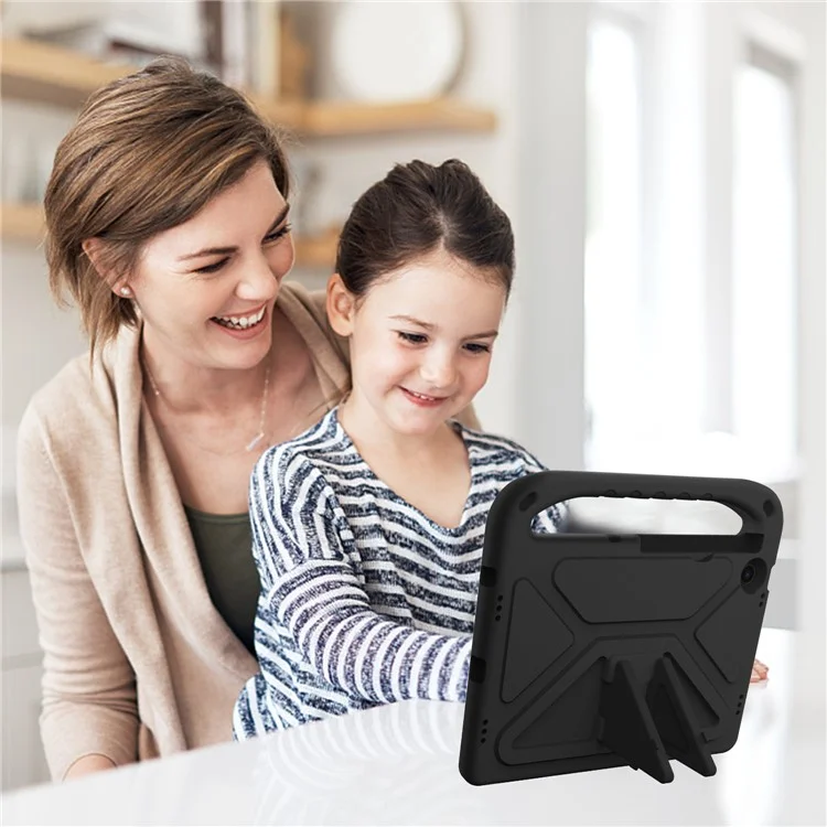 Pour Lenovo Tab M10 Plus (3e génération) / Xiaoxin Pad 2022 10,6 pouces Étui de tablette anti-chute en EVA avec support, poignée, résistance aux rayures et protection portable - Noir