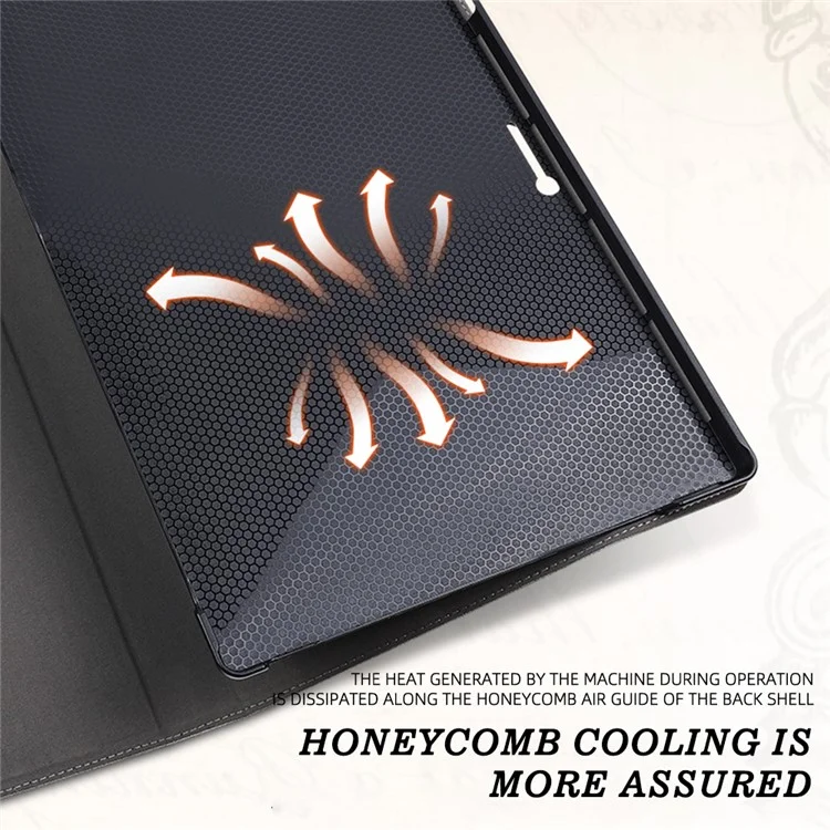 For Microsoft Surface Pro 9 Deer Head Design PU Leather+PC Anti-scratch Anti-drop Protective Case Support Stand Cover - Grey