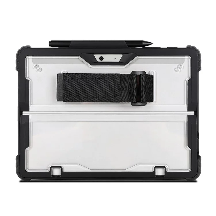 Étui de Protection Pour Microsoft Surface Pro 9 Acrylique + TPU Case D'ordinateur Portable Anti-bas Portable Avec Bandoulière / Fente de Stylo