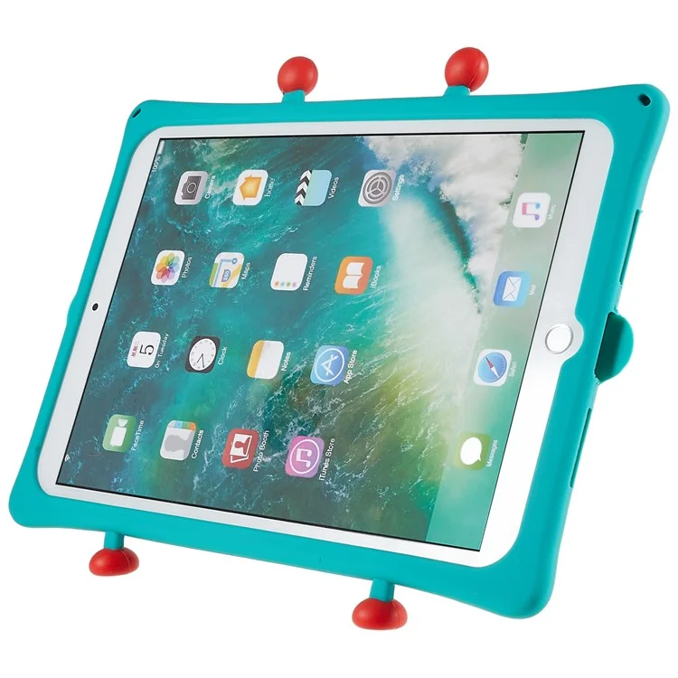 For iPad 10.2 (2021) / (2019) / (2020) / iPad Air 10.5 inch (2019) / Pro 10.5-inch (2017) Kickstand Tablet Case Robot Pattern Anti-scratch Drop-proof Silicone Cover