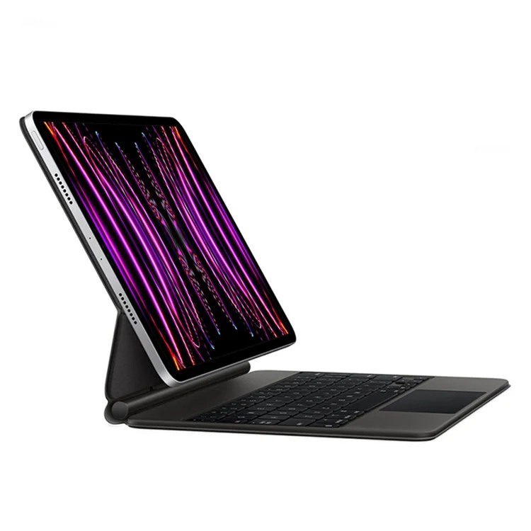 JIUYU Für iPad Pro 11 (2020) / (2021) / (2022) Magnetische Schwebende Bluetooth-Tastatur + Leder-Tablet-Hülle