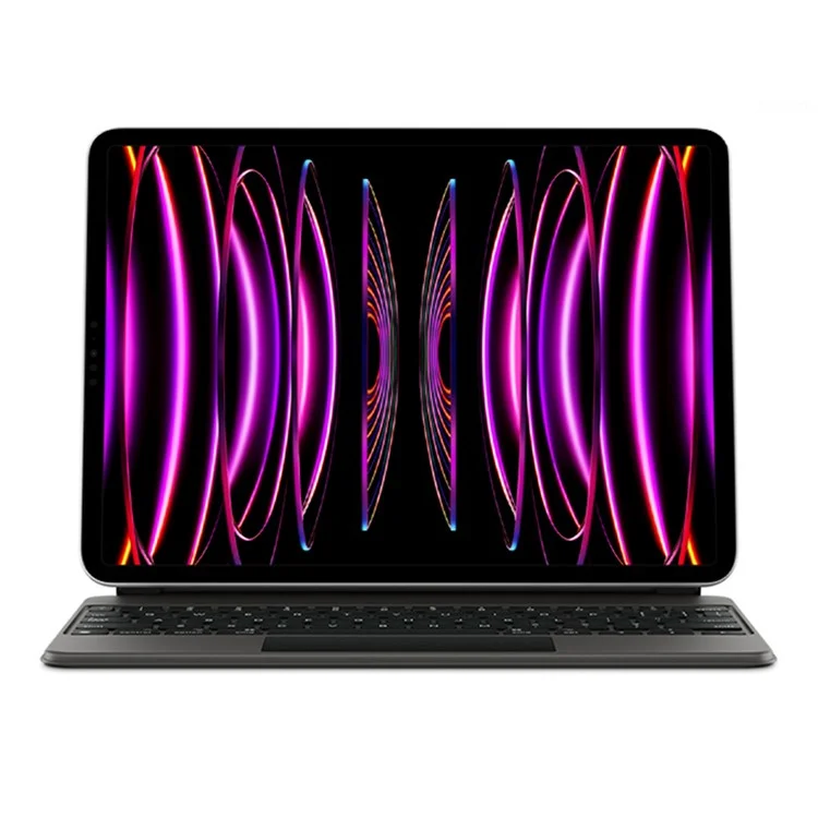 JIUYU Für iPad Pro 11 (2020) / (2021) / (2022) Magnetische Schwebende Bluetooth-Tastatur + Leder-Tablet-Hülle