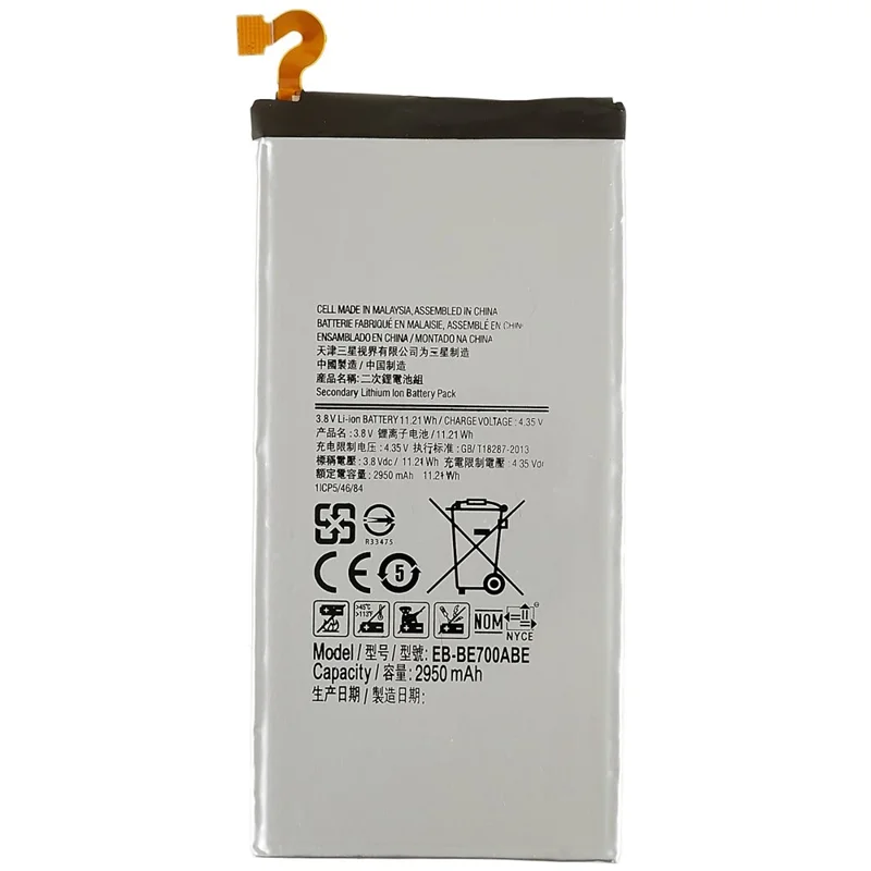 For Samsung Galaxy E7 SM-E700 4.43V 2950mAh Li-ion Polymer Battery Assembly Part (Encode: EB-BE700ABE)