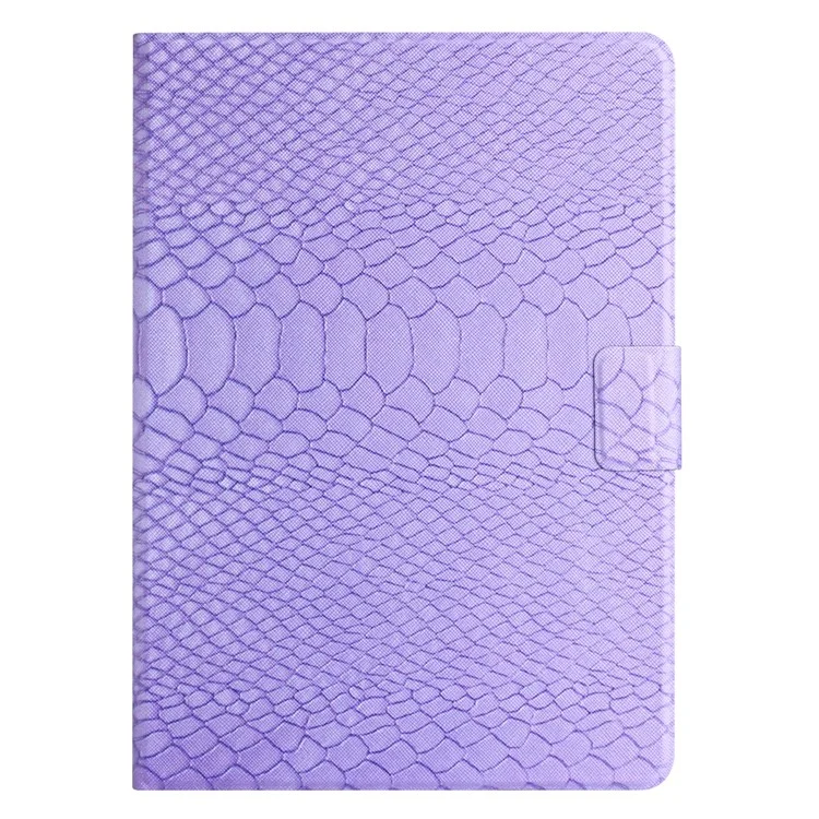 Para Samsung Galaxy Tab S6 Lite (2024) / S6 Lite (2022) / S6 Lite (2020) SM-P610 / P615 Capa de Couro PU com Padrão de Crocodilo - Roxo