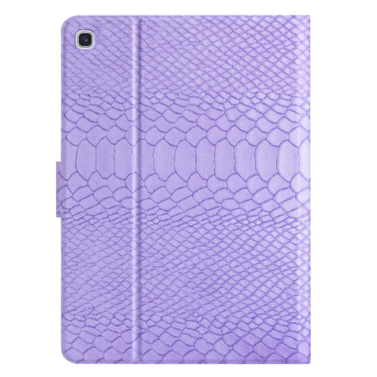 Para Samsung Galaxy Tab S6 Lite (2024) / S6 Lite (2022) / S6 Lite (2020) SM-P610 / P615 Capa de Couro PU com Padrão de Crocodilo - Roxo