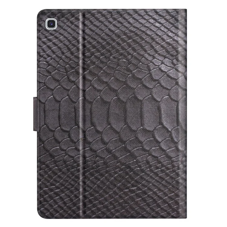 Für Samsung Galaxy Tab S6 Lite (2024) / S6 Lite (2022) / S6 Lite (2020) SM-P610 / P615 PU-Lederetui Krokodilmuster - Schwarz