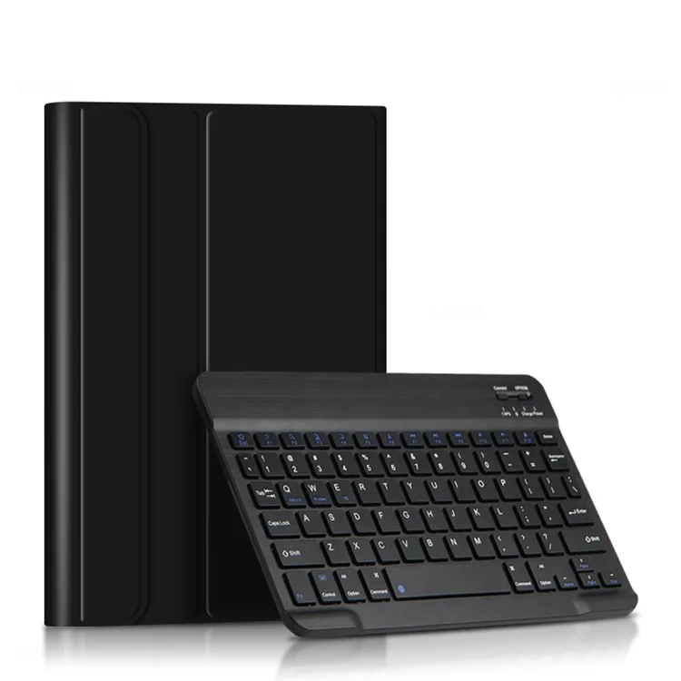 Für Lenovo Tab M10 Plus (3. Generation) Lederständer-Tablet-Hülle mit abnehmbarer magnetischer Wireless-Tastatur (ohne Touchpad) - Schwarz