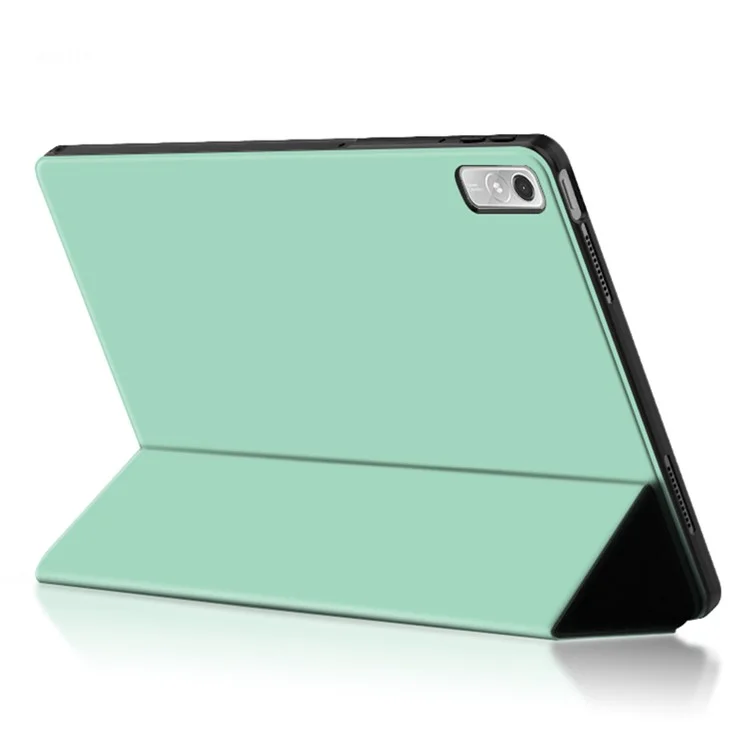 Per Lenovo Tab P11 Gen 2 Trifold Stand Tablet Case PU Leather Soft TPU Full-Body Protective Cover - Verde