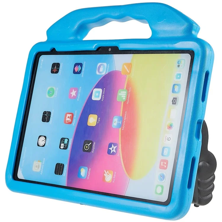Чехол для iPad Air 11 (2025) / (2024) со складной подставкой для большого пальца, EVA-корпус с защитой от падения и ручкой - Синий