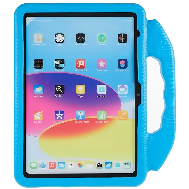 Чехол для iPad Air 11 (2025) / (2024) со складной подставкой для большого пальца, EVA-корпус с защитой от падения и ручкой - Синий