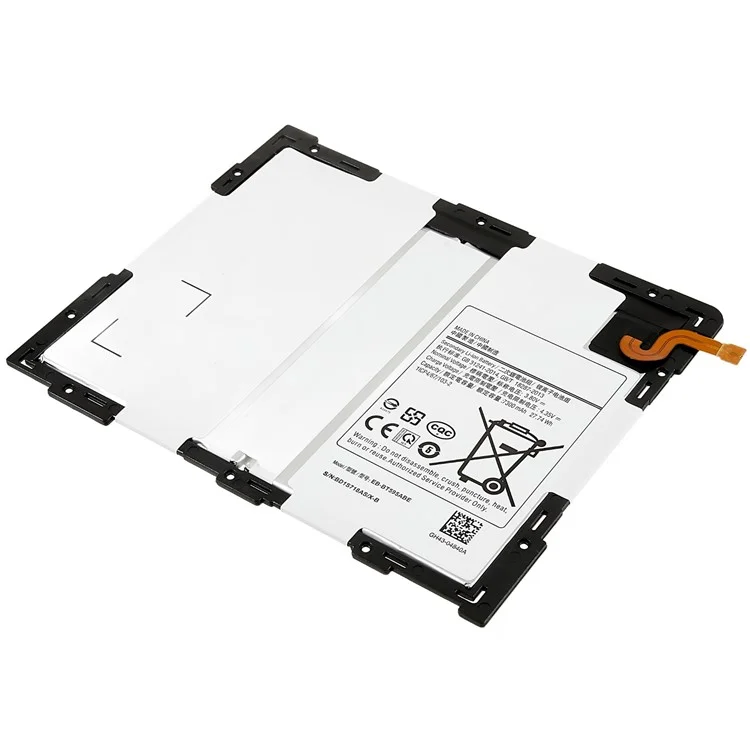 Para o Samsung Galaxy Tab A 10.5 (2018) T590 T595 3,8v 7300mAh Parte do Conjunto da Bateria do Polímero de li (codificação: EB-BT595ABE) (sem Logotipo)