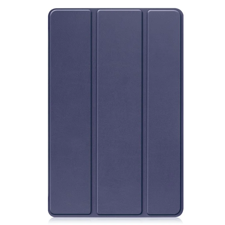 Per Nokia T21 Tri-fold Stand Smart Auto Wake / Sleep Cover PU Leather Anti-Scratch Tablet Case - Blu