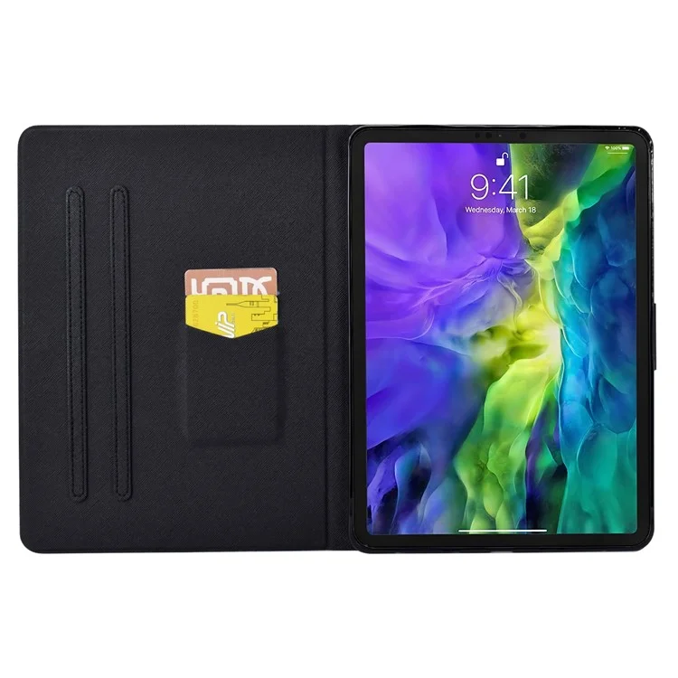 For iPad Air 11 (2025) / (2024) / Pro 11 (2018) / (2020) / (2021) / (2022) / Air (2020) (2022) PU Leather Tablet Case - Blue Butterfly