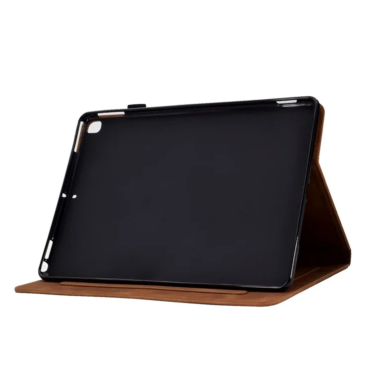 Case de Comprimés de Protection Pour Samsung Galaxy Tab A7 Lite 8,7 Pouces T220 / T225, Patché à Fleurs Papillon - Brun