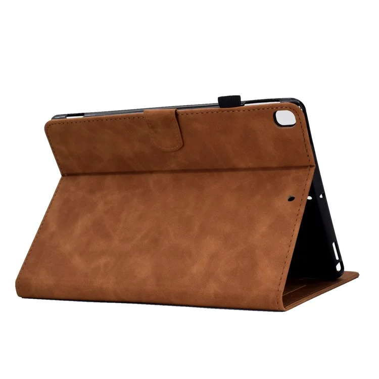 Case de Comprimés de Protection Pour Samsung Galaxy Tab A7 Lite 8,7 Pouces T220 / T225, Patché à Fleurs Papillon - Brun