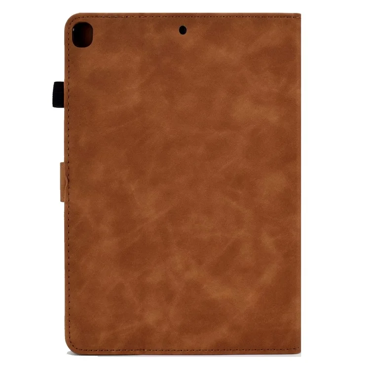 Case de Comprimés de Protection Pour Samsung Galaxy Tab A7 Lite 8,7 Pouces T220 / T225, Patché à Fleurs Papillon - Brun