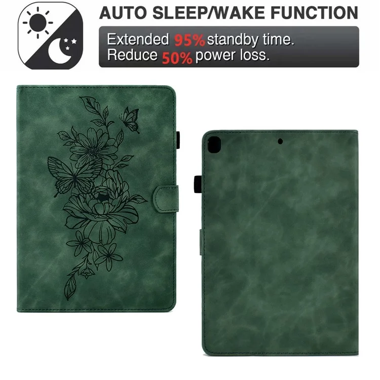 Защитный Корпус Таблеток Для Samsung Galaxy Tab A7 Lite 8,7-дюймовый T220 / T225, Puth Patch Pattern Patch Patter - Зеленый