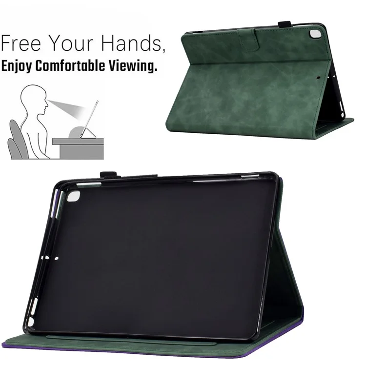 Защитный Корпус Таблеток Для Samsung Galaxy Tab A7 Lite 8,7-дюймовый T220 / T225, Puth Patch Pattern Patch Patter - Зеленый