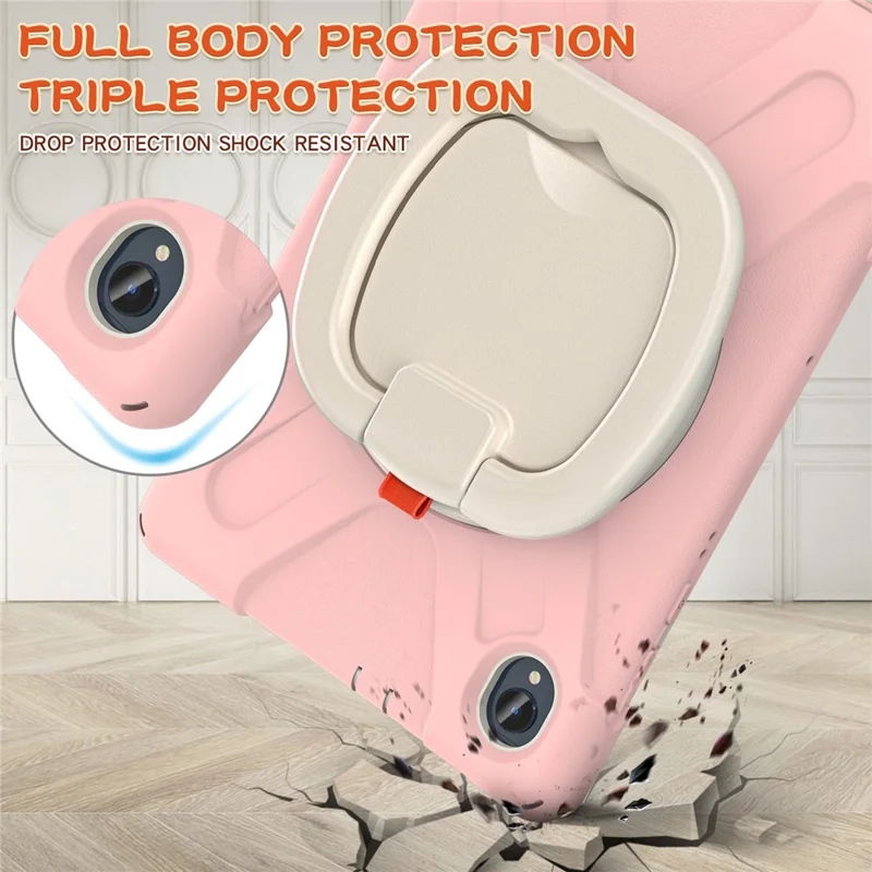 For Lenovo Tab M10 Plus 10.3 inch X606F / 606X / K10 Shockproof Tablet Case Kickstand PC+Silicone Protective Cover - Pink