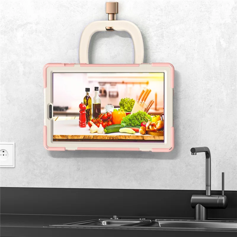 For Lenovo Tab M10 Plus 10.3 inch X606F / 606X / K10 Shockproof Tablet Case Kickstand PC+Silicone Protective Cover - Pink