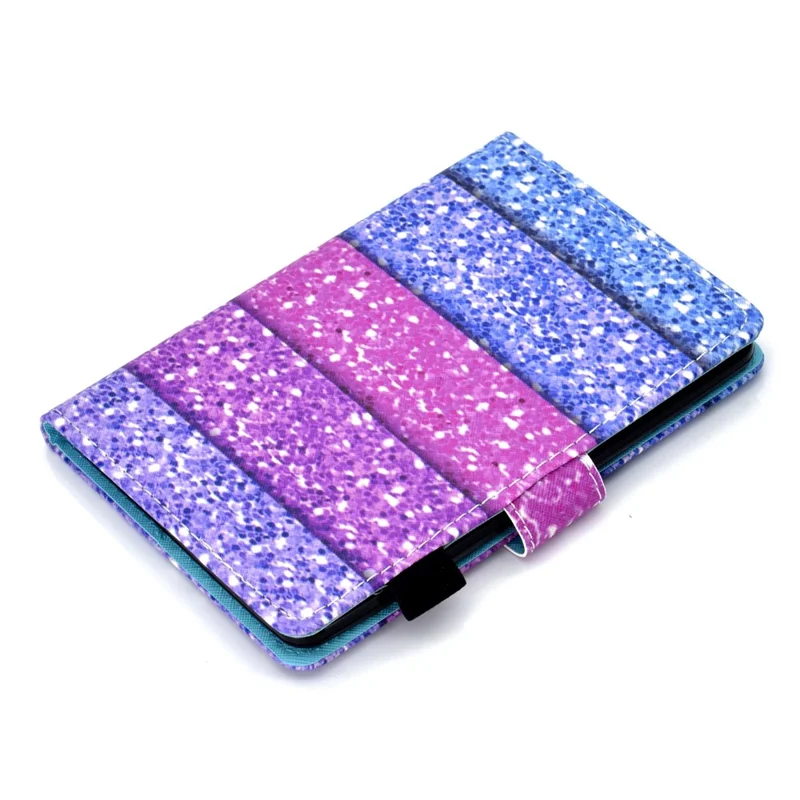 For Amazon Kindle Youth Edition 2022 Folio Flip Tablet Stand Case Stitching Line PU Leather Card Holder Protective Cover - Colorful Quicksand
