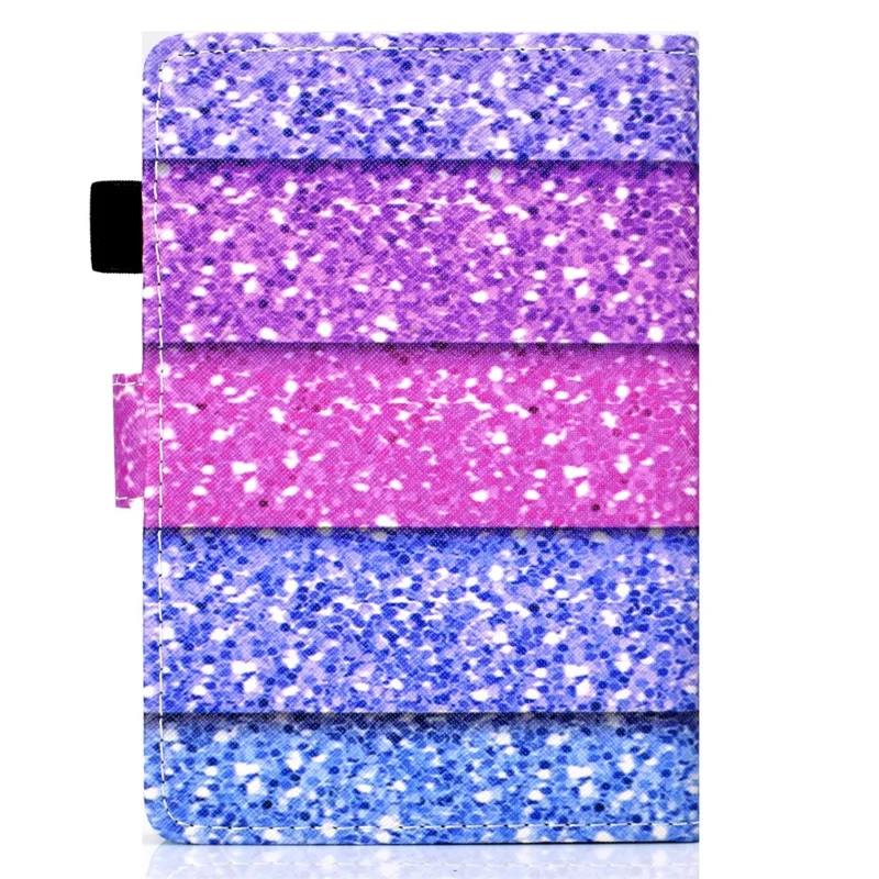 For Amazon Kindle Youth Edition 2022 Folio Flip Tablet Stand Case Stitching Line PU Leather Card Holder Protective Cover - Colorful Quicksand