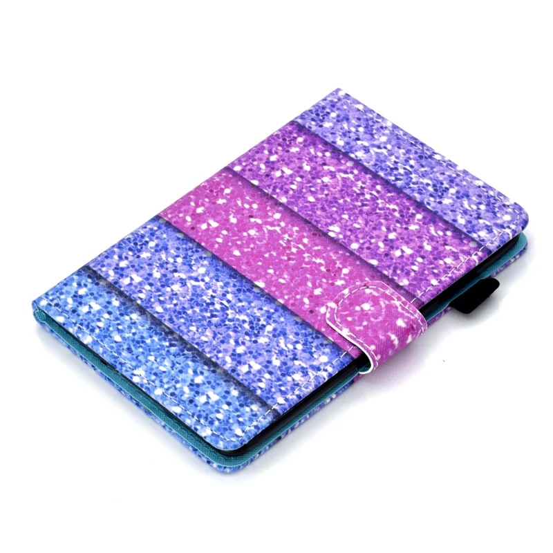 For Amazon Kindle Youth Edition 2022 Folio Flip Tablet Stand Case Stitching Line PU Leather Card Holder Protective Cover - Colorful Quicksand