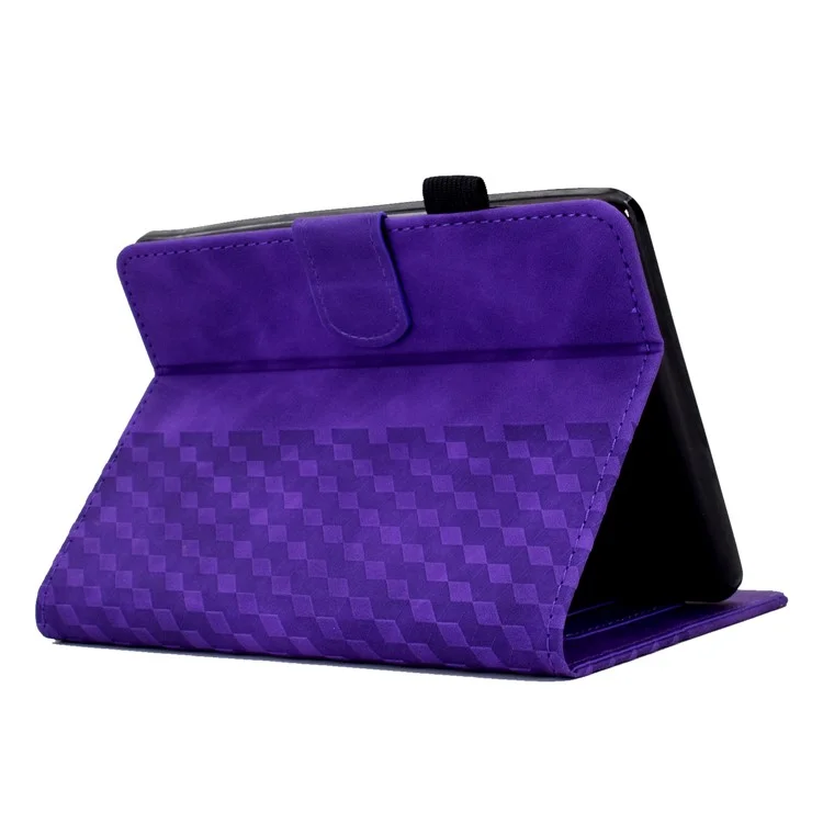 Para Amazon Kindle Youth Edition 2022 PU Leather Folding Stand Cover Pattern Imprinted Card Holder Tablet Shell with Auto Wake / Sleep - Purple