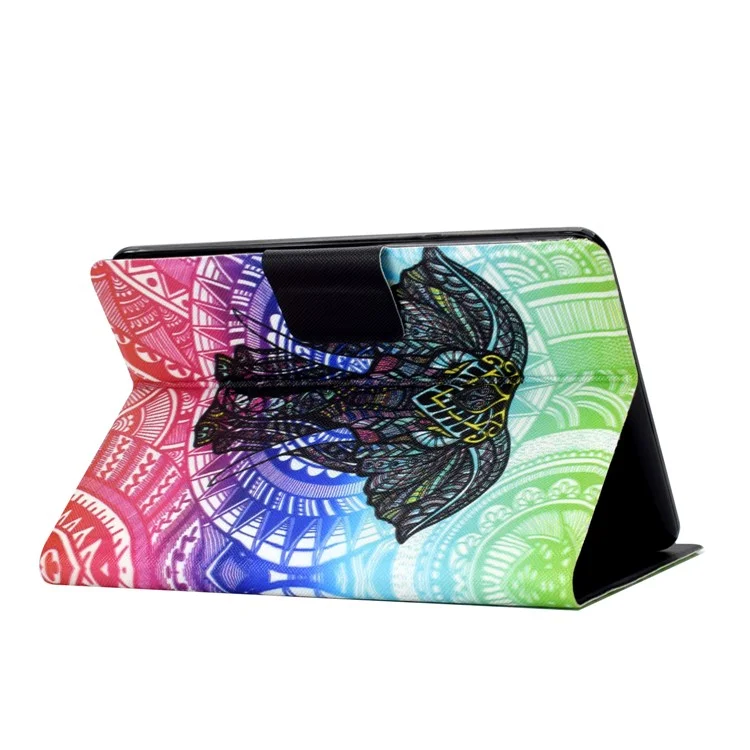 For Amazon Kindle 11th Gen (2022) Pattern Printing Flip Tablet Case PU Leather Card Holder Stand Magnetic Cover - Elephant