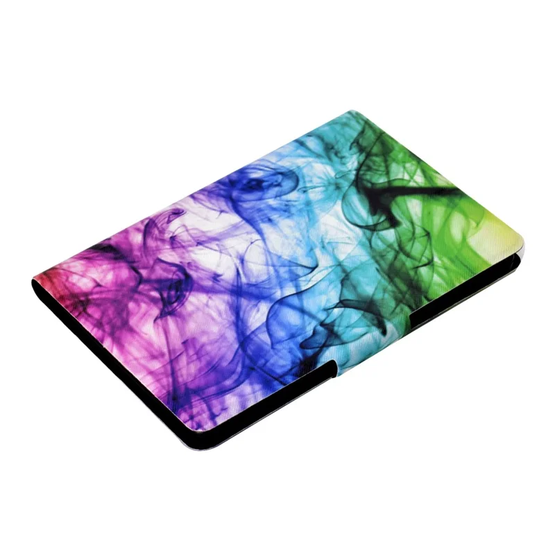 For Amazon Kindle Youth Edition 2022 Pattern Printing Flip Tablet Case PU Leather Card Holder Stand Magnetic Cover - Smoke