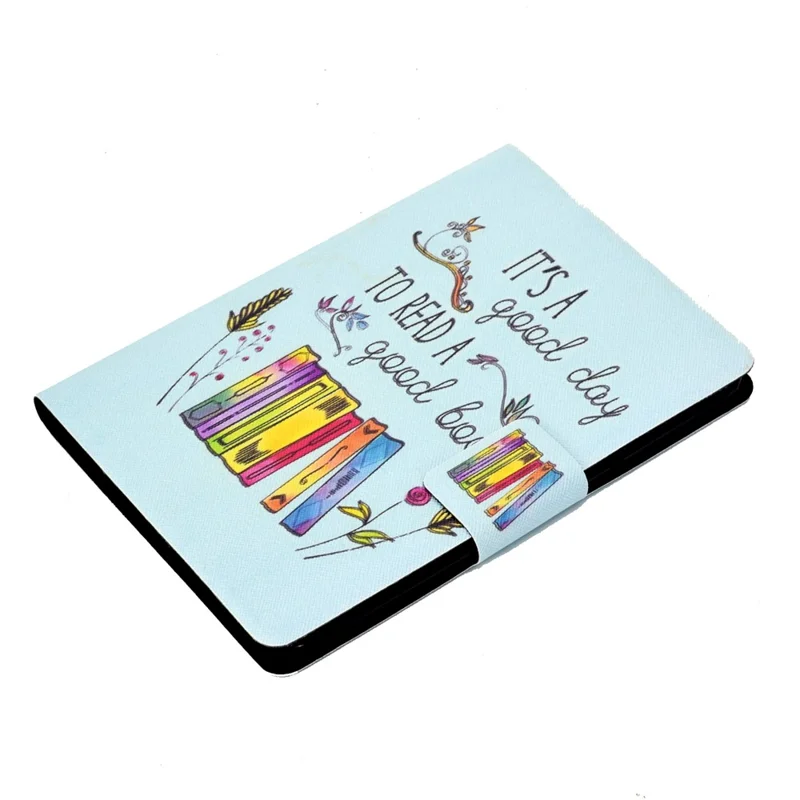 Чехол-книжка с цветочным принтом для Amazon Kindle Youth Edition 2022, из искусственной кожи с отделением для карт, подставка, магнитная застежка — красочные книги