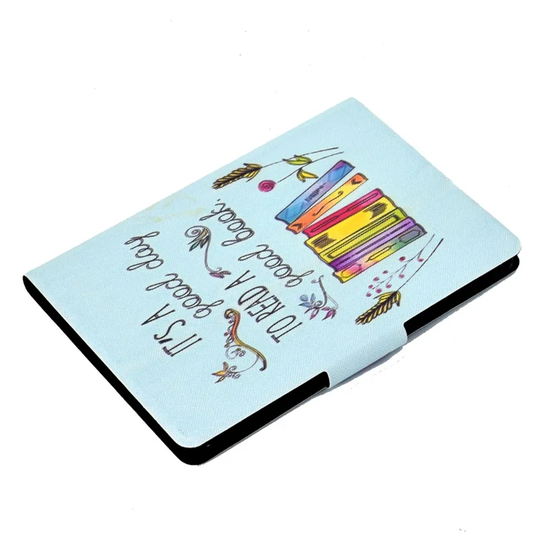 Чехол-книжка с цветочным принтом для Amazon Kindle Youth Edition 2022, из искусственной кожи с отделением для карт, подставка, магнитная застежка — красочные книги